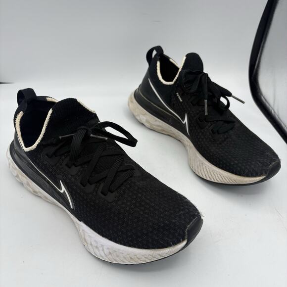 Nike Sneakers‎ Shoes Womens Size 10 React Infinity Run Flyknit Run Walk Black - Picture 1 of 9